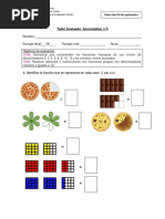 Evaluación Fracciones Impropias y Mixtas 5to
