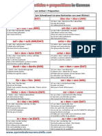 Contractions in German