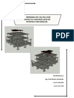 Memoria cálculo vivienda unifamiliar