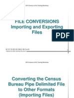 File Conversions Importing and Exporting Files