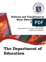 Reforms and Transitions in Basic Education in The Philippines