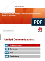 Huawei ESpace Unified Communications Solution Product Portfolio