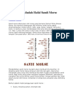 Cara Cepat Mudah Hafal Sandi Morse Pramuka