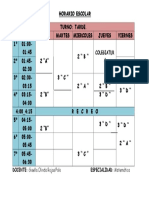 Horario Gisela