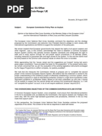 Position Paper Policy Plan on Asylum
