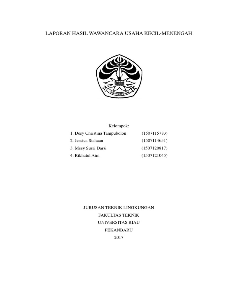 Laporan Hasil Wawancara Usaha Kecil Docx