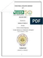 IFFCO Kalol Internship Report