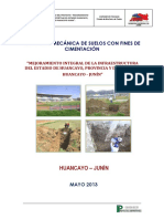 Estudio de suelos para cimentación de estadio en Huancayo