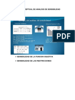 Mapa Conceptual de Analisis de Sensibilidad