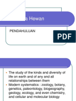 Sistematika Hewan: Pendahuluan