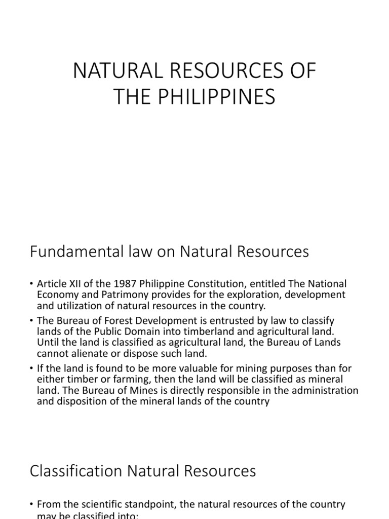 Natural Resources of The Philippines Luzon Soil