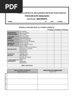 Ficha de Auto-Avaliação Geografia
