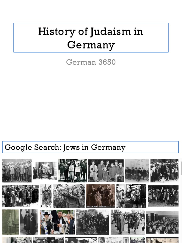 Jewish History in Germany Overview | PDF | History Of The Jews In ...