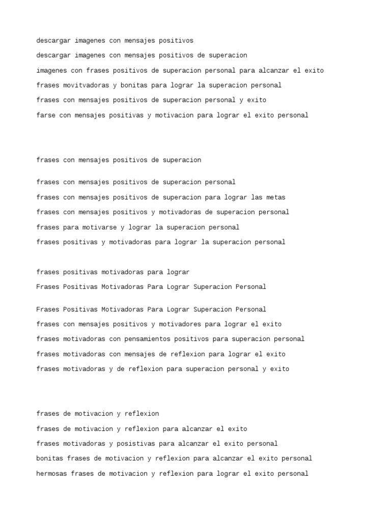 Frases Con Mensajes Positivos De Superacion Motivacion