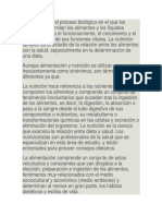 La Nutrición Es El Proceso Biológico en El Que Los Organismos Asimilan Los Alimentos y Los Líquidos Necesarios para El Funcionamiento