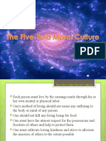 The Five-Fold Moral Culture