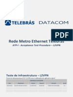 Manual de Testes - ATP-I - Acceptance Test Procedure - Infrastructure L2VPN (JPerf) Rev.001 TESTE IPERF