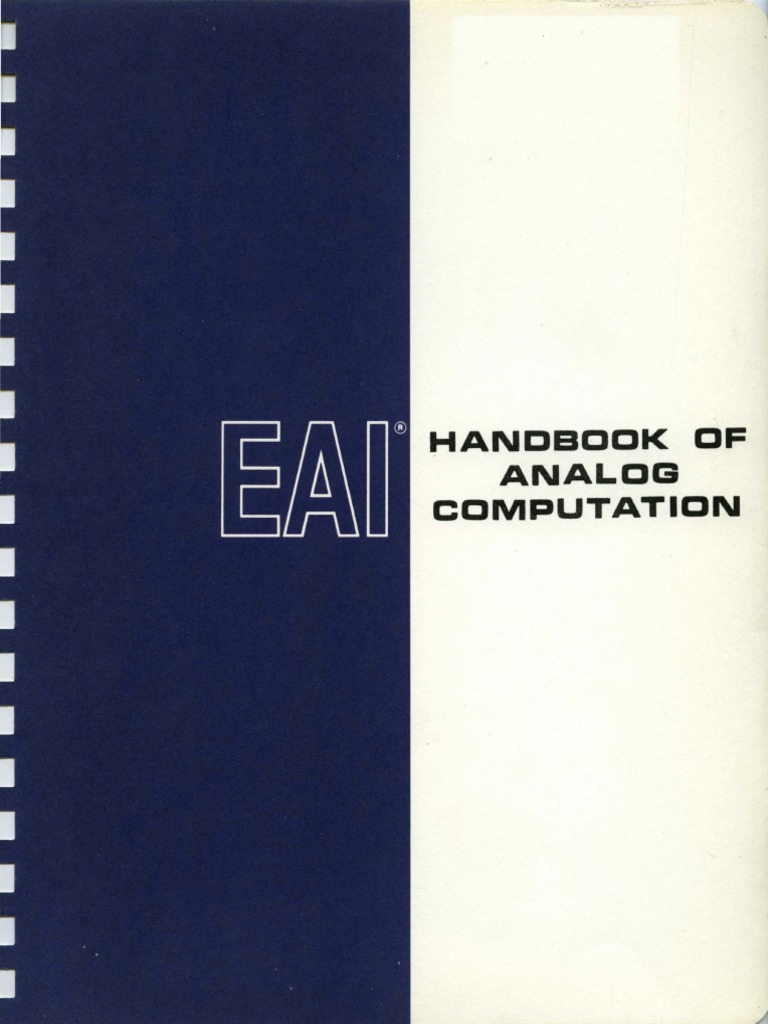 EAI Handbook of Analog Computation 1967 | PDF | Nonlinear System 