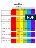 Guidance Schedule 2017-2018