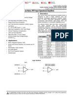 TL072 Low-Noise JFET-Input Operational Amplifiers