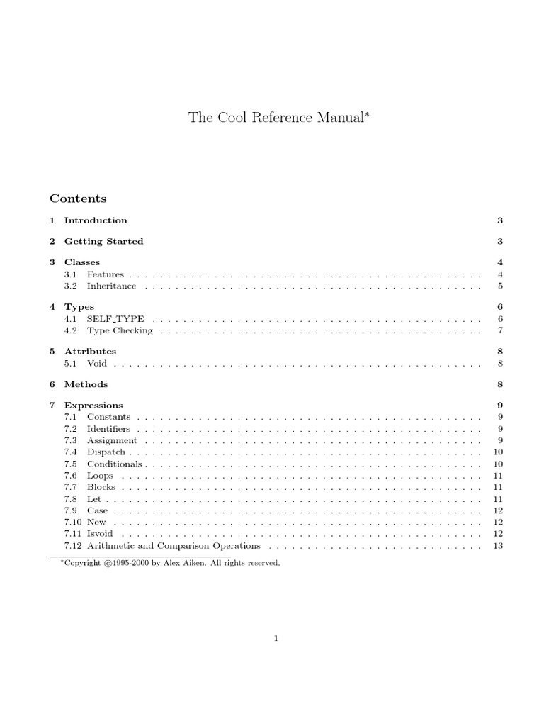 Cool Manual | PDF | Class (Computer Programming) | Inheritance (Object ...
