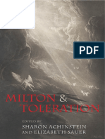 Milton and Toleration: Contexts and Debates