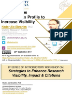 Create Online Researcher’s Profile to Increase Visibility