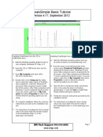 Peaksimple Basic Tutorial: Version 4.17, September 2012