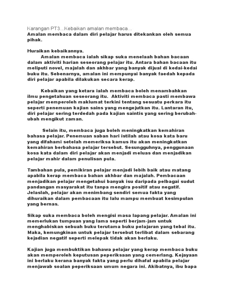 karangan kebaikan amalan menabung