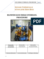 Blower k430 Snh60 Overhaul Procedure