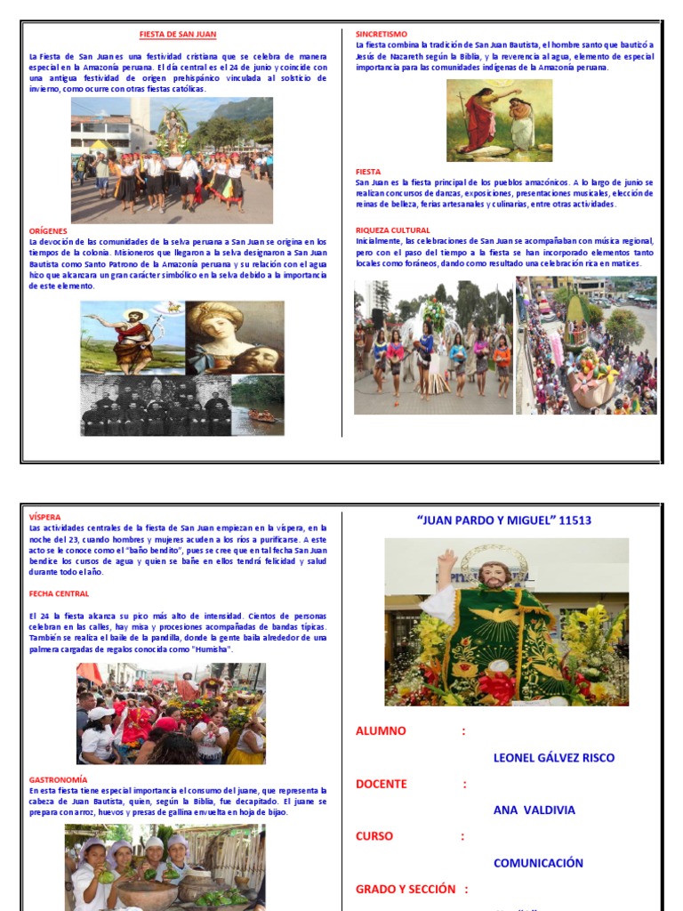 Historia y Celebración de San Juan | PDF | Cultura (general) | Religión ...