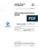 NTC6072.Doc Centros de Formación y Entrenamiento en Proteccion Contra Caidas