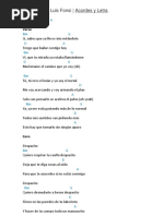Canciones y Letras para Acústica | PDF | Entretenimiento (general ...
