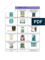 K - 2 Book List