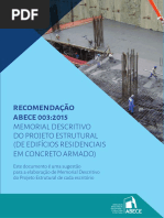 Recomendação 003 - Memorial Descritivo Do Projeto Estrutural