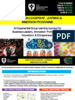 Innovation Leadership Learning Immersion Programme