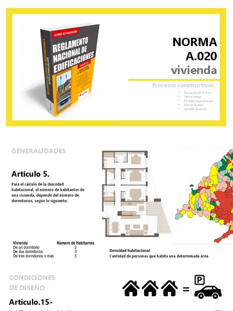 Normativa A.020 sobre Vivienda y Densidad | PDF