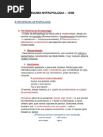 Resumo Antropologia - Prova 19.09