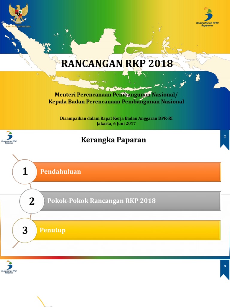 RKP 2018: Kebijakan dan Prioritas Pembangunan | PDF