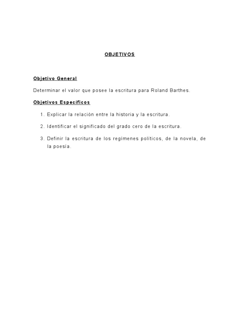 Roland Barthes y el Grado Cero de la Escritura | PDF | Movimientos ...