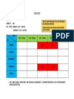 Timetable: Notes and Worksheet Will Be Provided