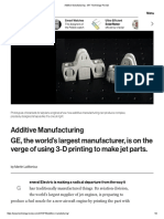 Additive Manufacturing - MIT Technology Review