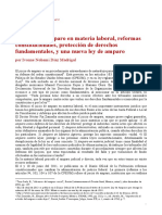 El Juicio de Amparo en Material Laboral