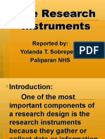 The Research Instruments