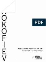 Prokofiev Alexander Nevsky Vocal Score