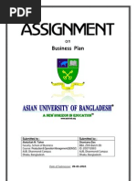 Download Assignment on Business Plan by Shantanu Das SN35930338 doc pdf