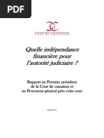 "Quelle indépendance financière pour l’autorité judiciaire ?"