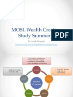 MOSL Wealth Creation Summary