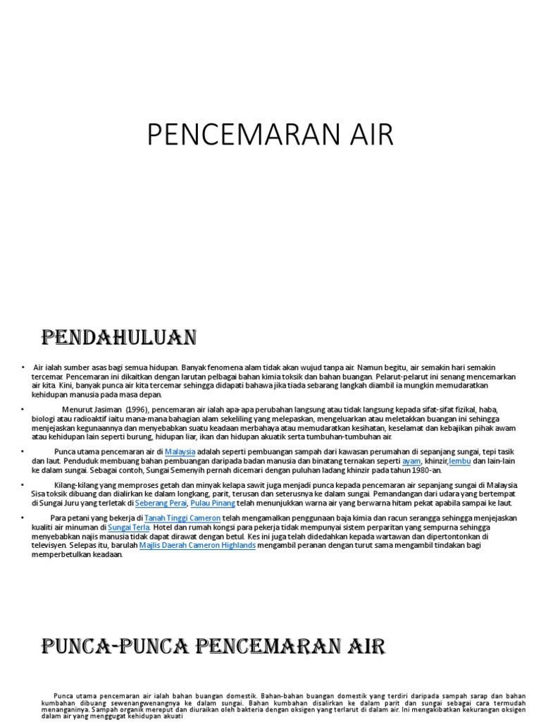 Pencemaran Air  PDF