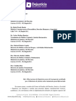 CARTA | Carta Dejusticia Proyecto Ley TPD Tercera Versión